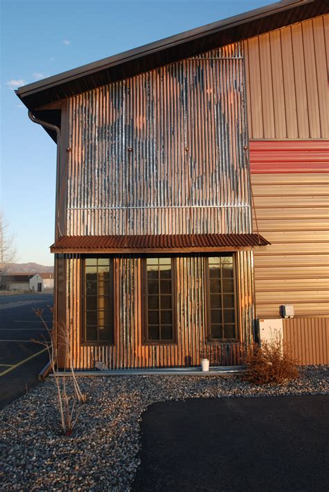 houses with corrugated metal siding